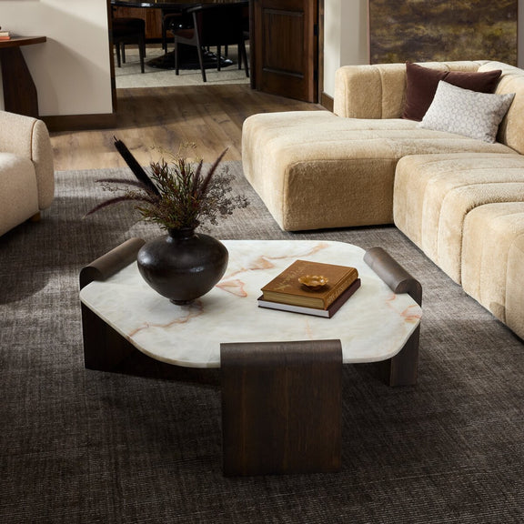 Sylvia Coffee Table - Cream Onyx