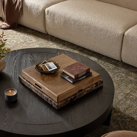 Stone Backgammon - Amber Ash Veneer