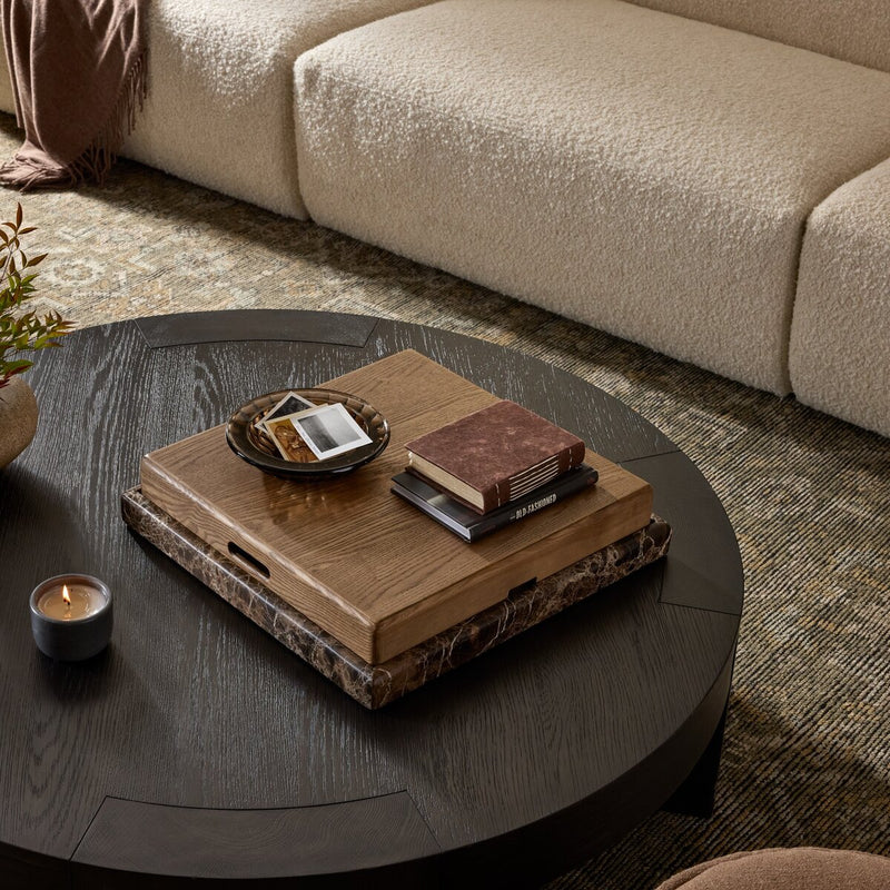 Stone Backgammon - Amber Ash Veneer