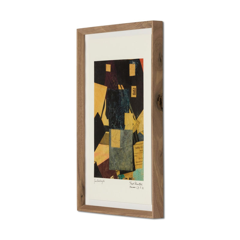 Merz Composition by Kurt Schwitters - Rooftop Rustic Walnut
