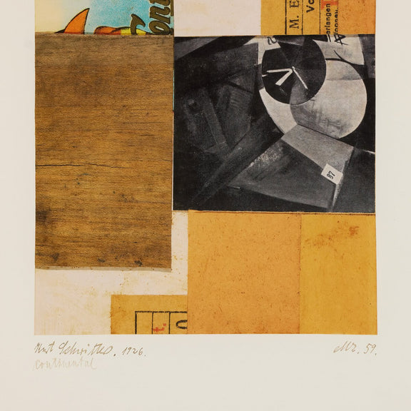 Continental Ephemera by Kurt Schwitters - Rooftop Rustic Walnut