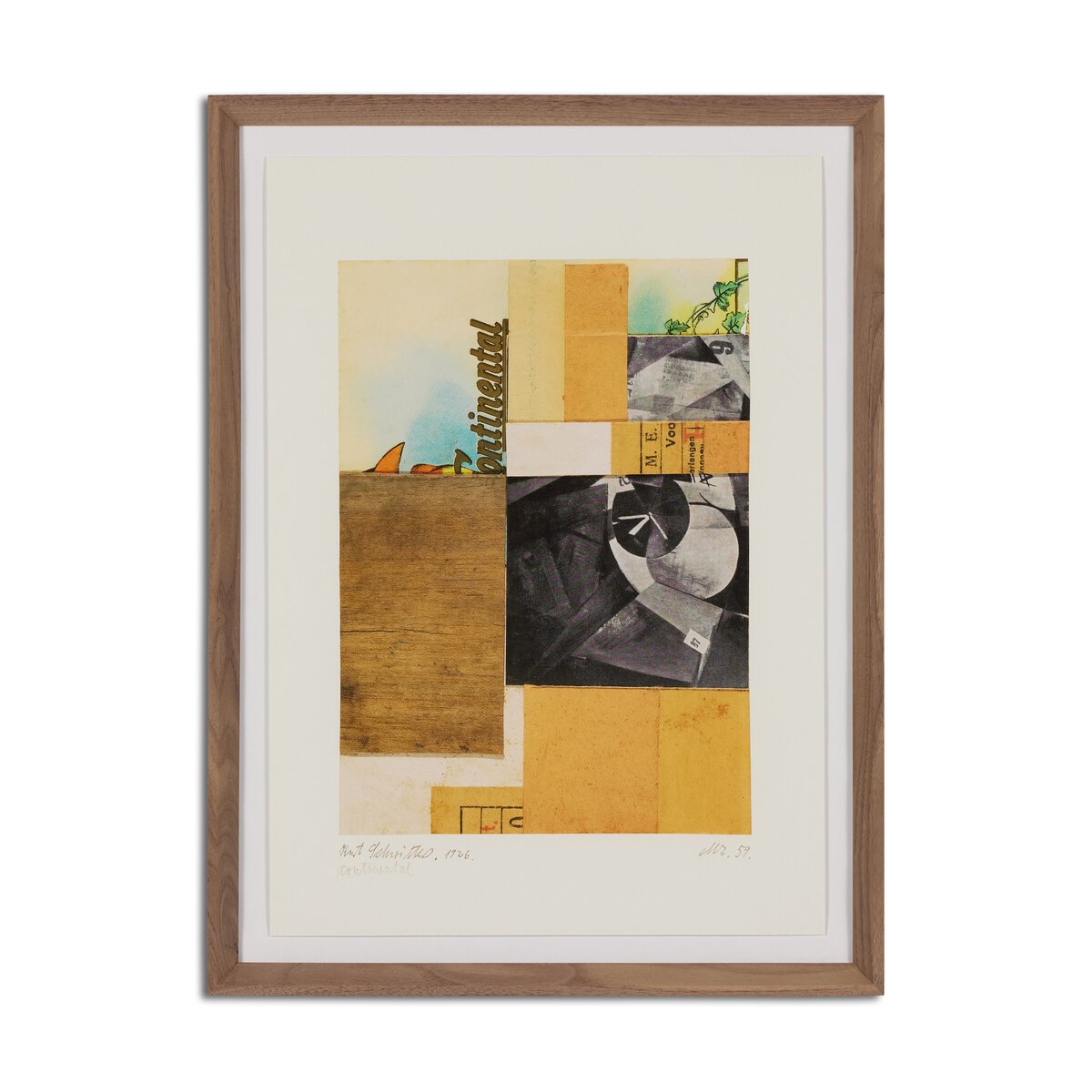 Continental Ephemera by Kurt Schwitters - Rooftop Rustic Walnut