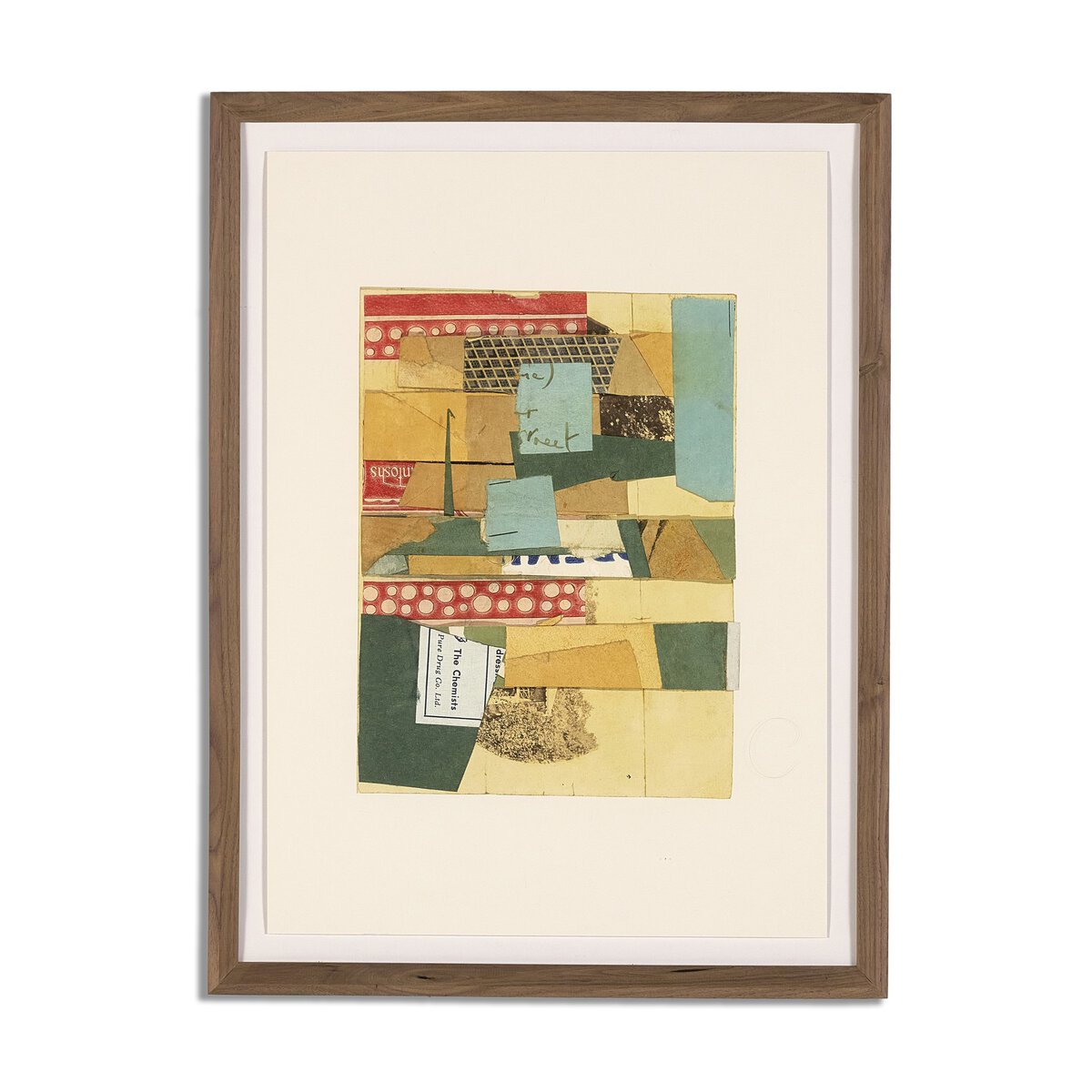 Street View Assemblage by Kurt Schwitters - Rooftop Rustic Walnut