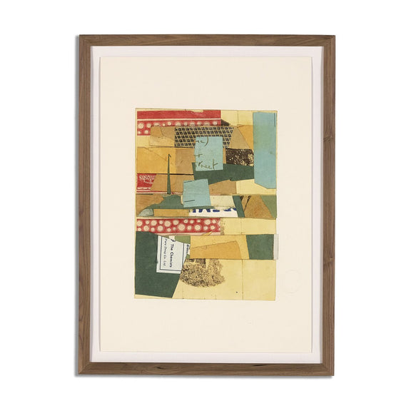 Street View Assemblage by Kurt Schwitters - Rooftop Rustic Walnut