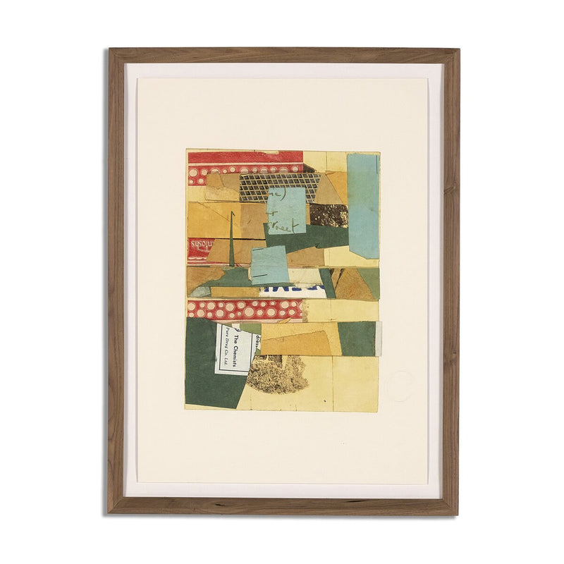 Street View Assemblage by Kurt Schwitters - Rooftop Rustic Walnut