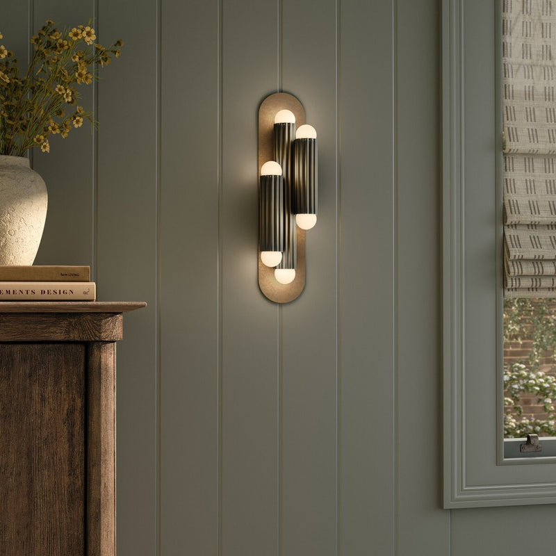 Vesta Triple Sconce - Heritage Bronze Brass