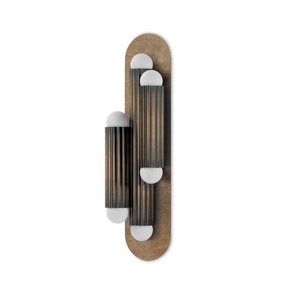 Vesta Triple Sconce - Heritage Bronze Brass