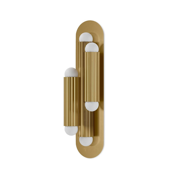 Vesta Triple Sconce - Burnished Brass