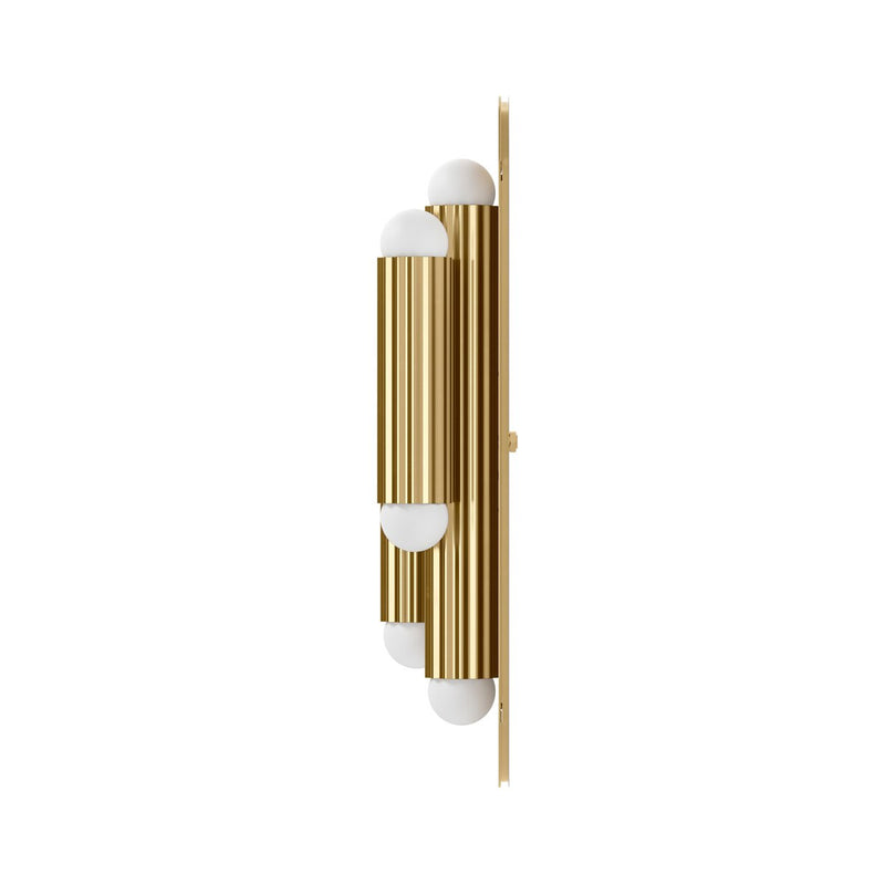 Vesta Triple Sconce - Burnished Brass