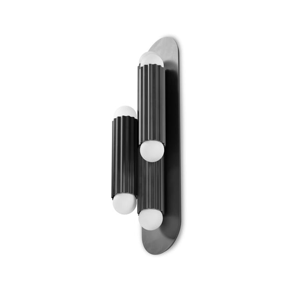 Vesta Triple Sconce - Black Gunmetal