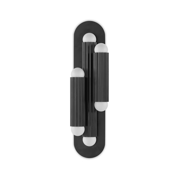 Vesta Triple Sconce - Black Gunmetal