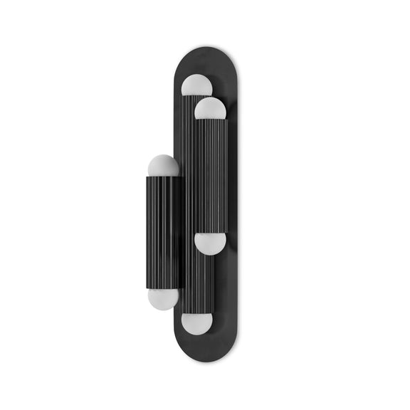 Vesta Triple Sconce - Black Gunmetal