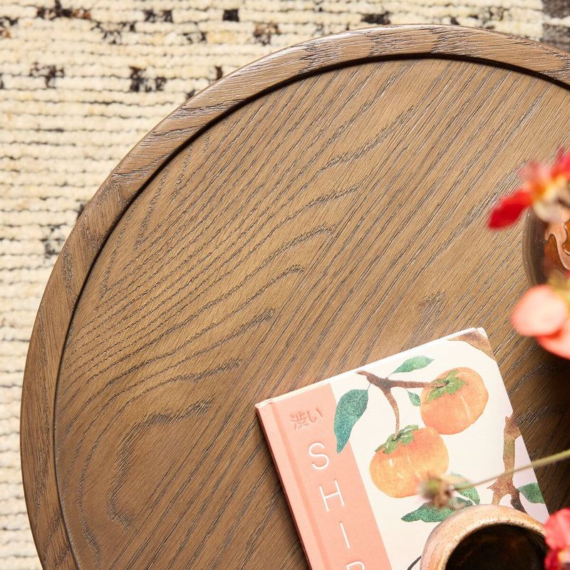 Ember End Table - Tumbled Brown Oak Veneer
