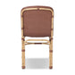 Marita Outdoor Dining Chair - Maroon Flat Weave