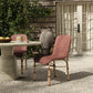 Marita Outdoor Dining Chair - Maroon Flat Weave