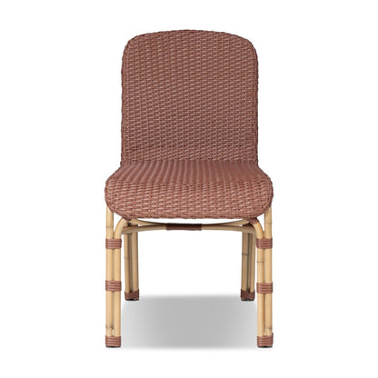 Marita Outdoor Dining Chair - Maroon Flat Weave