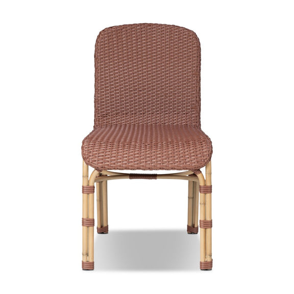 Marita Outdoor Dining Chair - Maroon Flat Weave