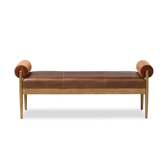 Jazelle Accent Bench - Havana Brown