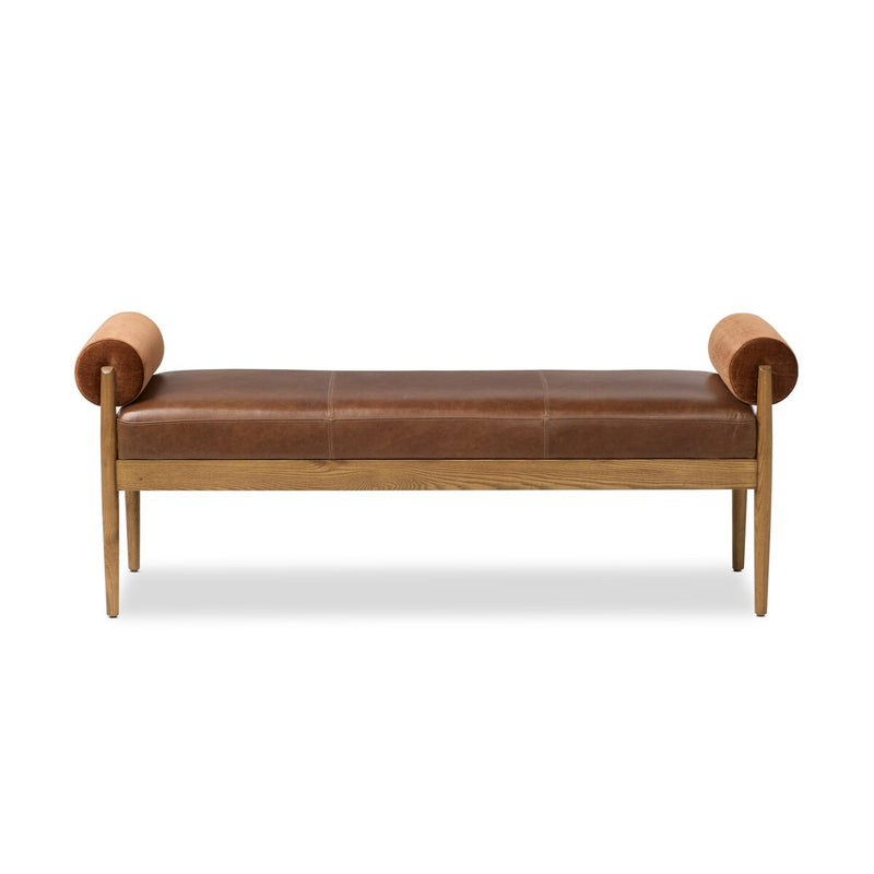Jazelle Accent Bench - Havana Brown