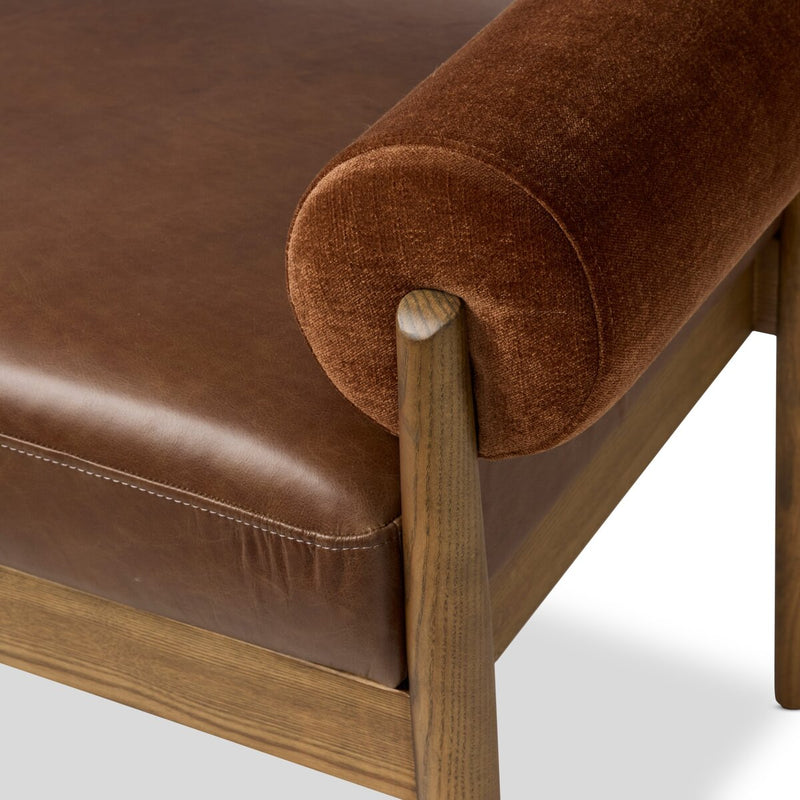 Jazelle Accent Bench - Havana Brown