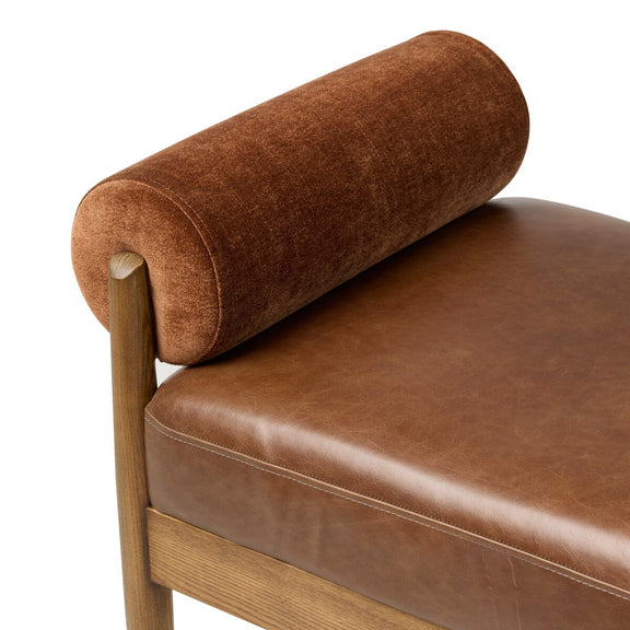 Jazelle Accent Bench - Havana Brown