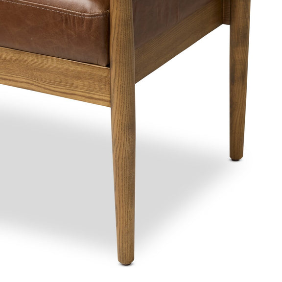 Jazelle Accent Bench - Havana Brown