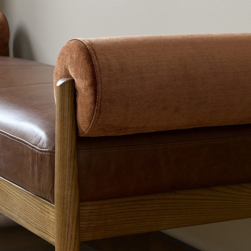 Jazelle Accent Bench - Havana Brown