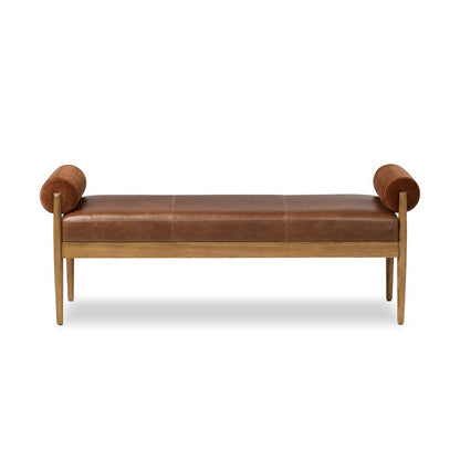 Jazelle Accent Bench - Havana Brown