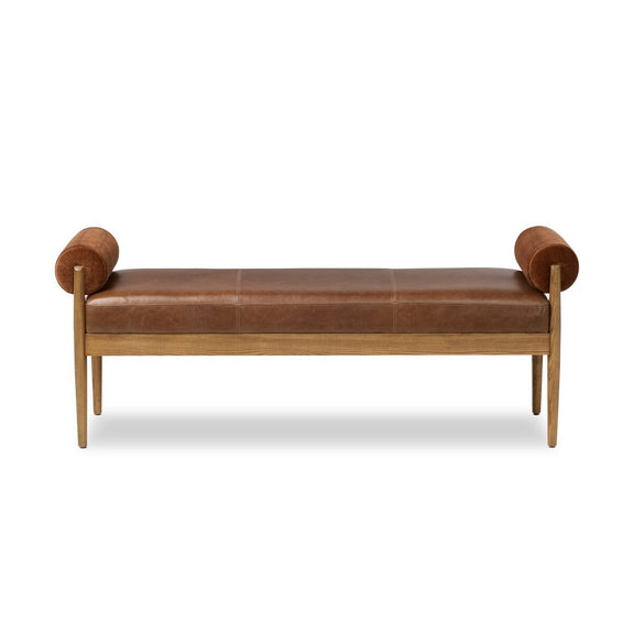 Jazelle Accent Bench - Havana Brown