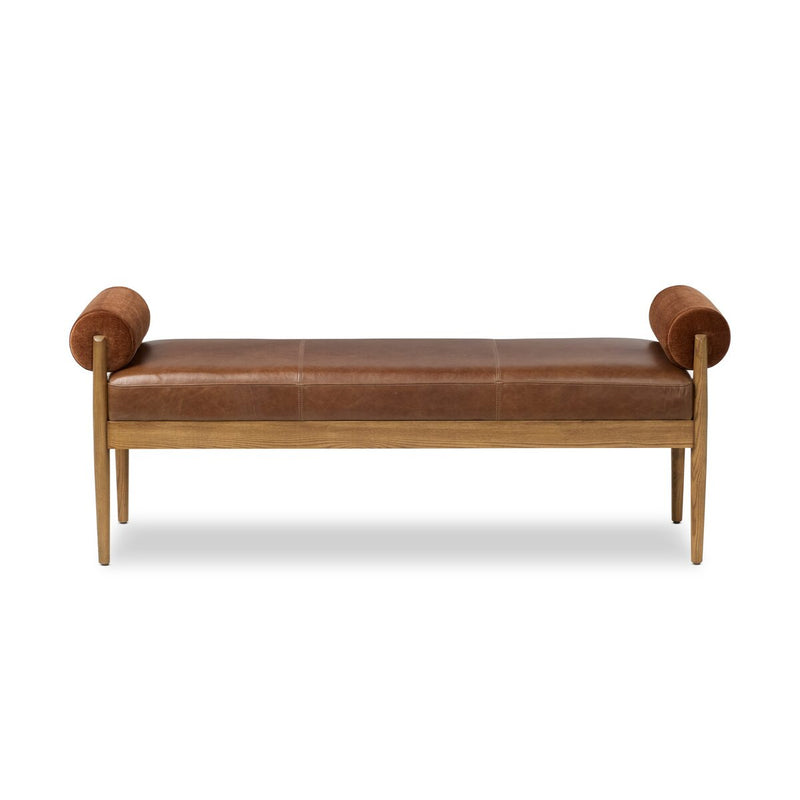 Jazelle Accent Bench - Havana Brown