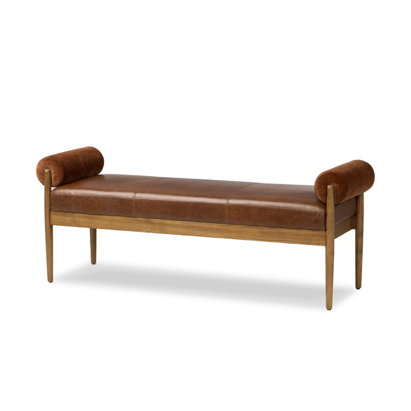 Jazelle Accent Bench - Havana Brown