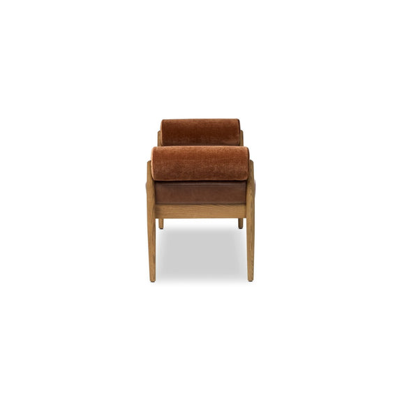 Jazelle Accent Bench - Havana Brown