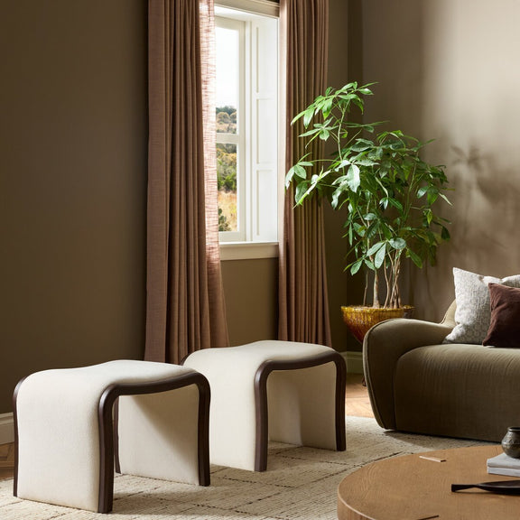 Isla Accent Stool - Laughlin Bone