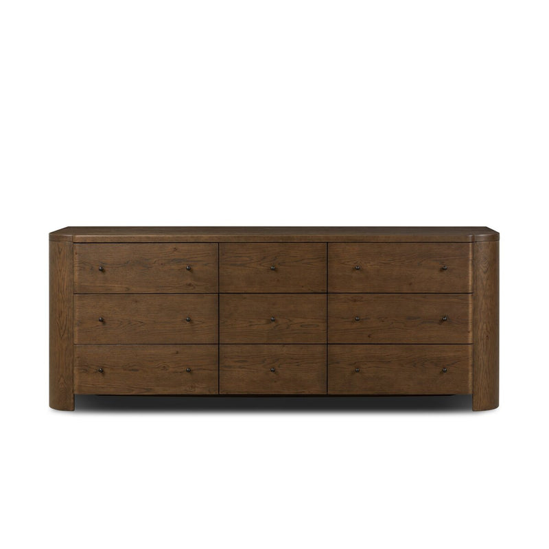Akumi 9 Drawer Dresser - Umber Oak Thin Veneer