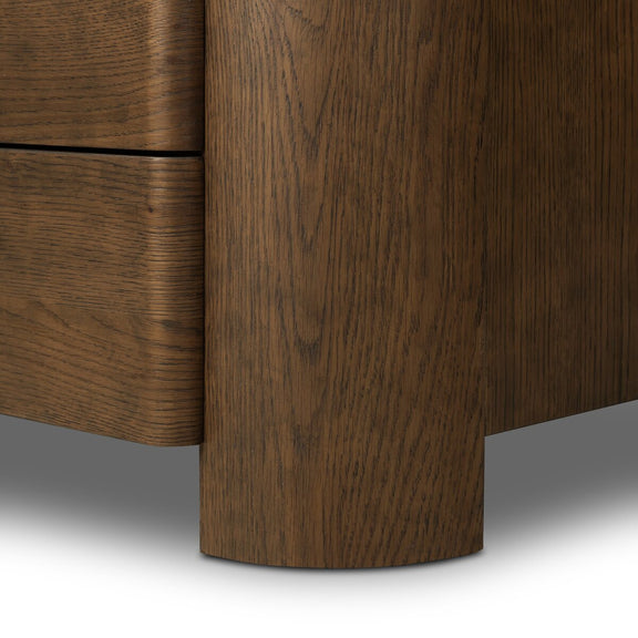 Akumi Nightstand - Umber Oak Thin Veneer