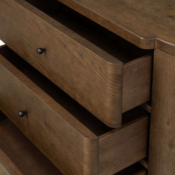 Akumi Nightstand - Umber Oak Thin Veneer