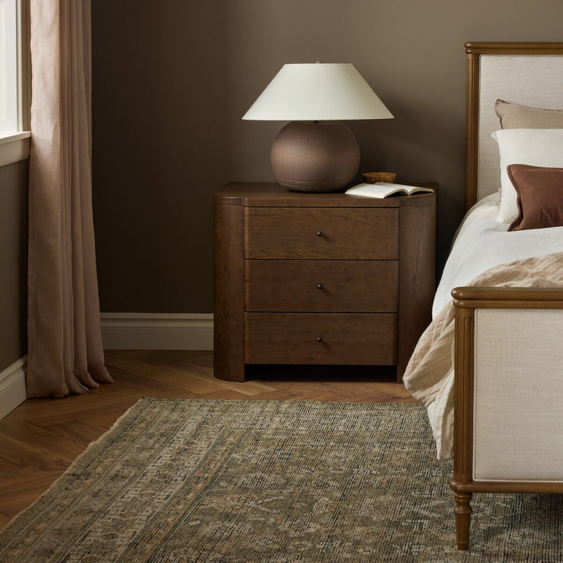 Akumi Nightstand - Umber Oak Thin Veneer