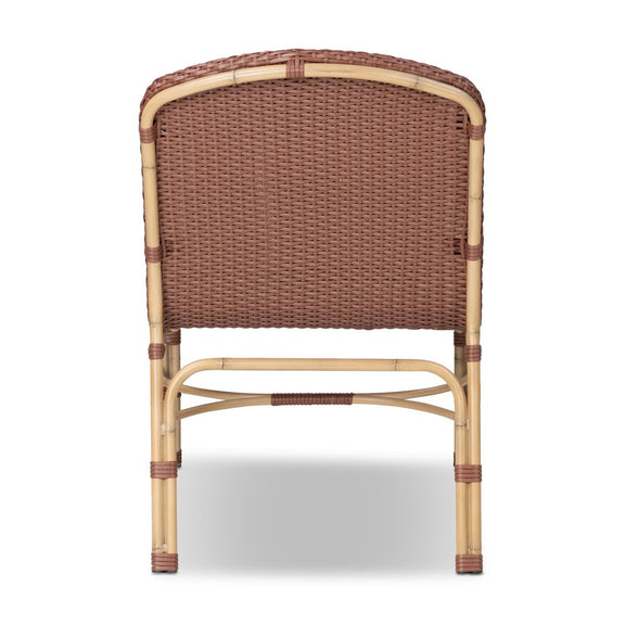 Marita Outdoor Chair - Maroon Flat Weave