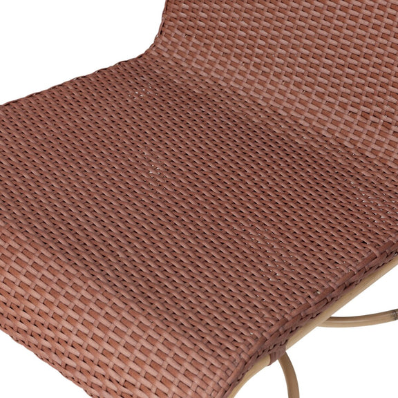 Marita Outdoor Chair - Maroon Flat Weave