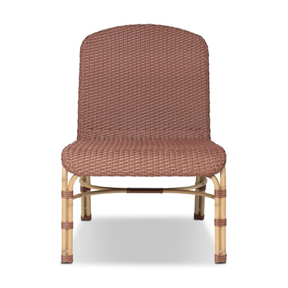 Marita Outdoor Chair - Maroon Flat Weave