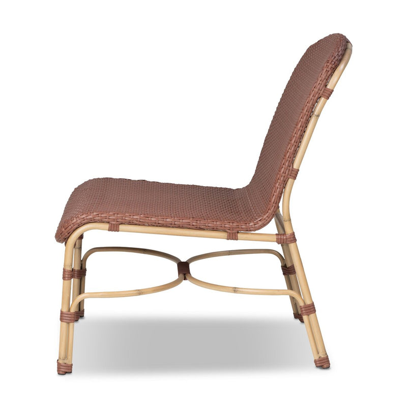 Marita Outdoor Chair - Maroon Flat Weave