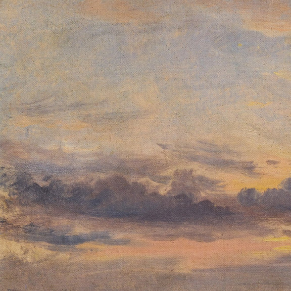 Cloud Study Set Of 4 by John Constable - White Oak Floater