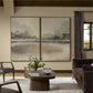 Reflections Diptych by Lauren Fuhr - Walnut Floater