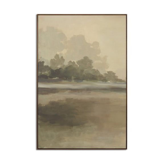 Reflections Diptych by Lauren Fuhr - Walnut Floater