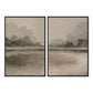 Reflections Diptych by Lauren Fuhr - Black Maple Floater