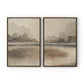 Reflections Diptych by Lauren Fuhr - Walnut Floater