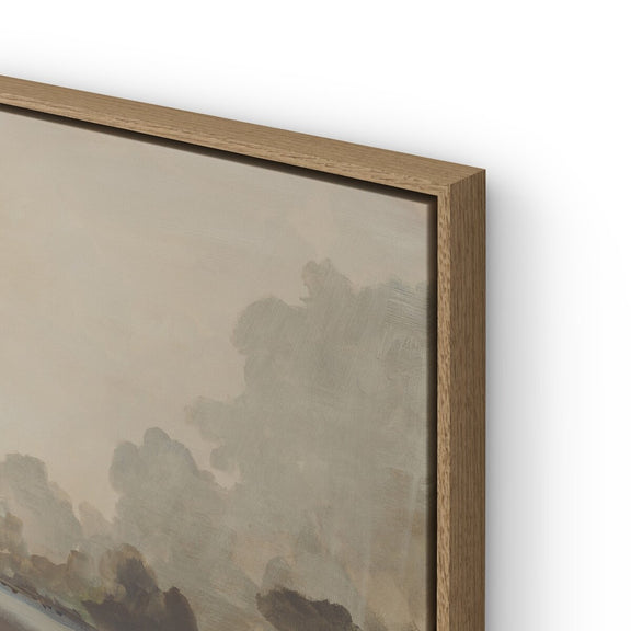Reflections Diptych by Lauren Fuhr - Vertical Grain White Oak Floater