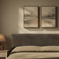 Reflections Diptych by Lauren Fuhr - Vertical Grain White Oak Floater