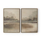 Reflections Diptych by Lauren Fuhr - Vertical Grain White Oak Floater