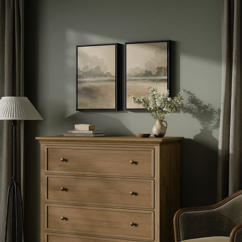 Reflections Diptych by Lauren Fuhr - Black Maple Floater
